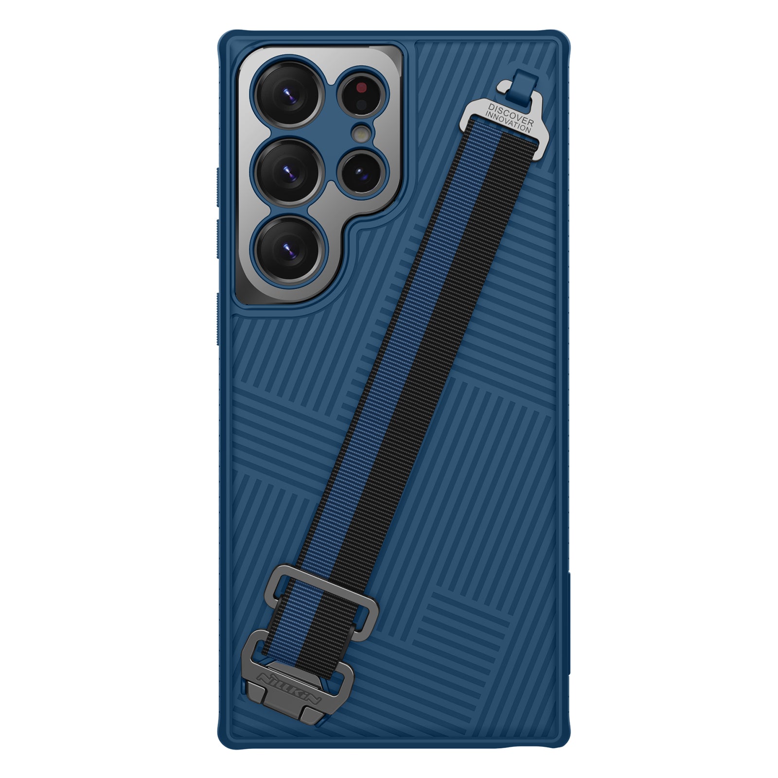 NILLKIN Pro Samsung Galaxy S23 Ultra Stripe Design TPU PC kryt Pouzdro na telefon proti pádu s odnímatelným popruhem na ruku NILLKIN Pro Samsung Galaxy S23 Ultra Stripe Design TPU PC kryt Pouzdro na telefon proti pádu s odnímatelným popruhem na ruku